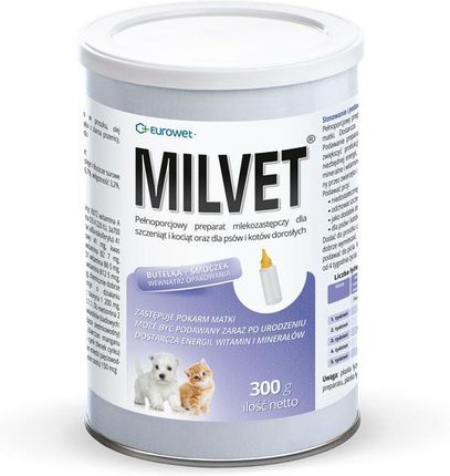 Milvet - preparat mlekozastępczy dla psów /kotów