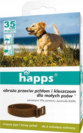 Happs obroża przeciw pchłom i kleszczom mały pies