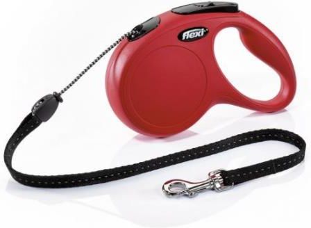 Flexi Classic New 2603 linka 5m/20kg M czerwona - zdjęcie 2 Flexi Classic New 2603 linka 5m/20kg M czerwona