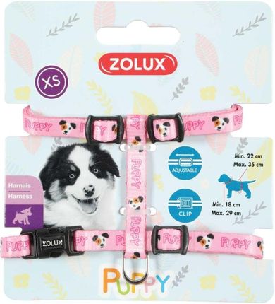 Zolux Szelki Puppy Mascotte 8mm Różowe