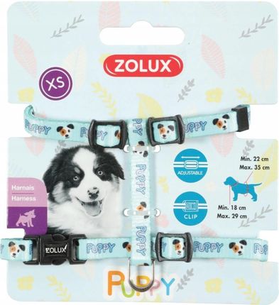 Zolux Szelki Puppy Mascotte 8mm Niebieska