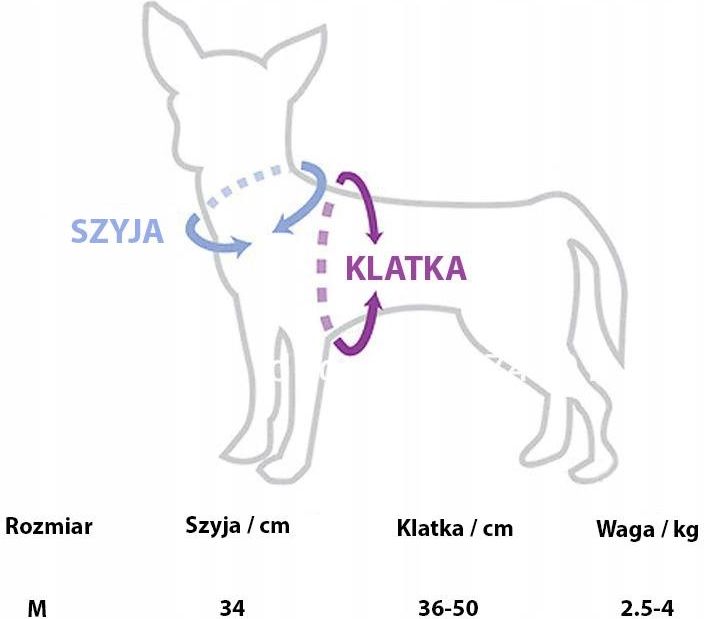 Szelki Bezuciskowe Ze Smyczą Dla Małego Psa Psów M