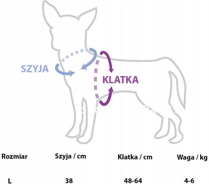 Szelki Bezuciskowe Ze Smyczą Dla Małego Psa Psów L