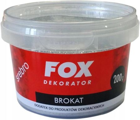 Fox Dekorator Brokat Do Produktów Dekoracyjnych 200G Srebrny