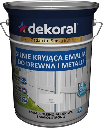 DEKORAL EMAKOL STRONG biały RAL 9003 5L