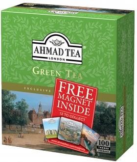 Ahmad Tea Green Tea 100tb z zawieszką