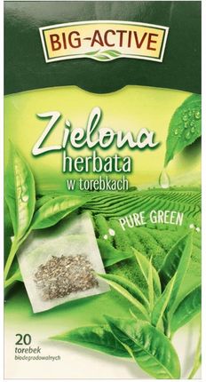 Big Active - Herbata zielona Pure Green 20 torebek