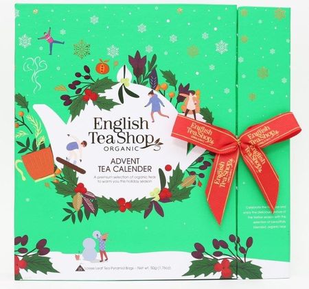 English Tea Shop - Kalendarz Adwentowy Green Book Organic z herbatą 25 piramidek