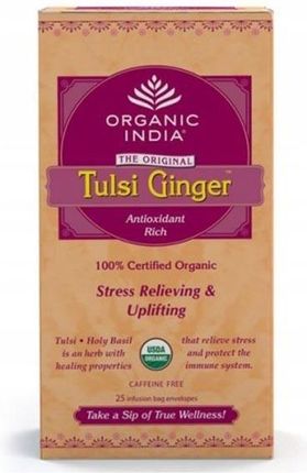 Organiczna herbata Tulsi Ginger ekspresowa