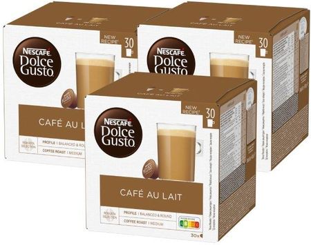 Nescafe Dolce Gusto Café au Lait 90 kapsułek 3x30