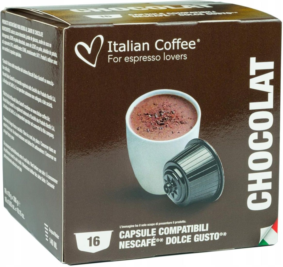 Italian Coffee Chocolat - 16 Cialde Compatibili Nescafè® Dolce