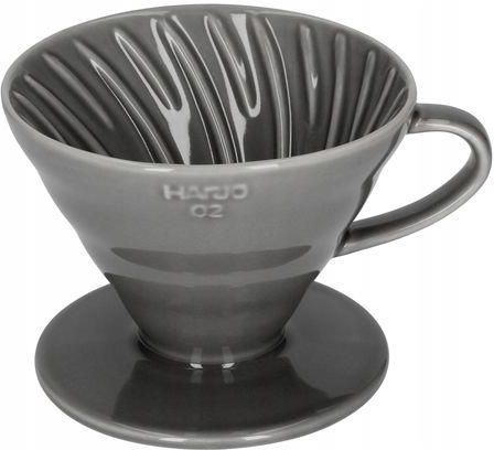 Hario ceramiczny Drip V60-02 dripper szary do kawy