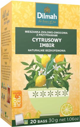 Dilmah Naturally Zesty Lemon Cytrusowy Imbir 20szt.