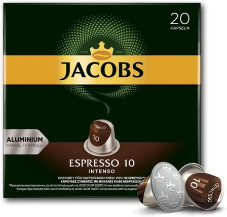 Jacobs Nespresso Espresso Intenso 10 20 Kapsułek
