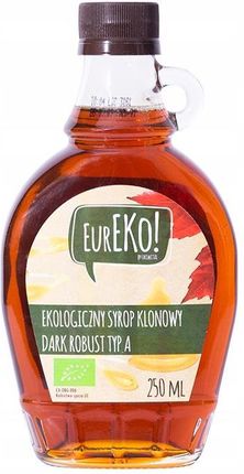EurEko Ekologiczny syrop klonowy Dark 250 ml