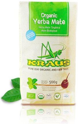 Yerba Mate Kraus Organica Pure Leaf 500g Bez pyłu!