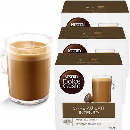Nescafe Dolce Gusto Cafe au lait Intenso 48 kapsułek (3x16)