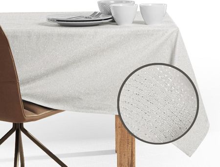 Decoking Obrus Bawełniany Sparkle Owal Krem 150x500cm