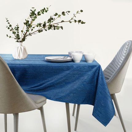 Ameliahome Obrus Plamoodporny Vesta Owal Indygo 140x400cm