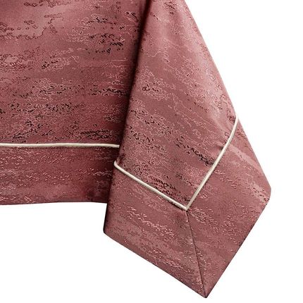 Ameliahome Obrus Plamoodporny Vesta Brudny Róż 140x140cm