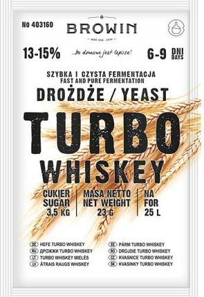 Browin Drożdże gorzelnicze Turbo Whiskey 403160