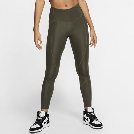 Damskie legginsy Nike Air z wysokim stanem - Oliwkowy - Ceny i opinie 