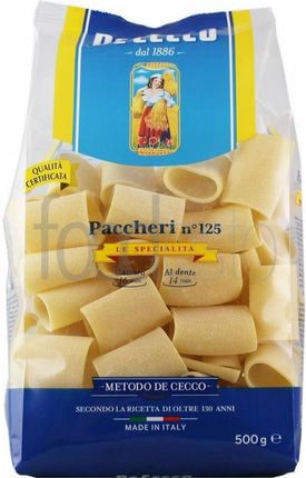 Makaron Paccheri Włoski De Cecco 500 g