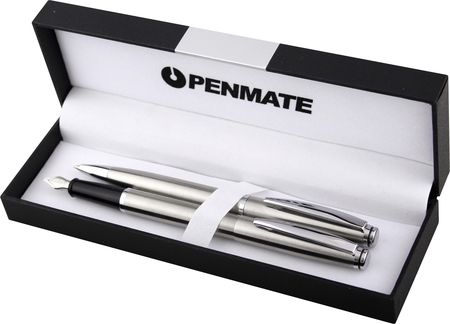 Penmate Komplet Długopis +Pióro Wieczne Virtuo Srebrny