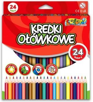 Penmate Kolori Premium Kredki Ołówkowe Trójkątne 24 Kolory