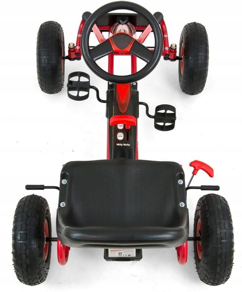 Milly Mally Gokart Na Pedały Thor Red - zdjęcie 7 Milly Mally Gokart Na Pedały Thor Red