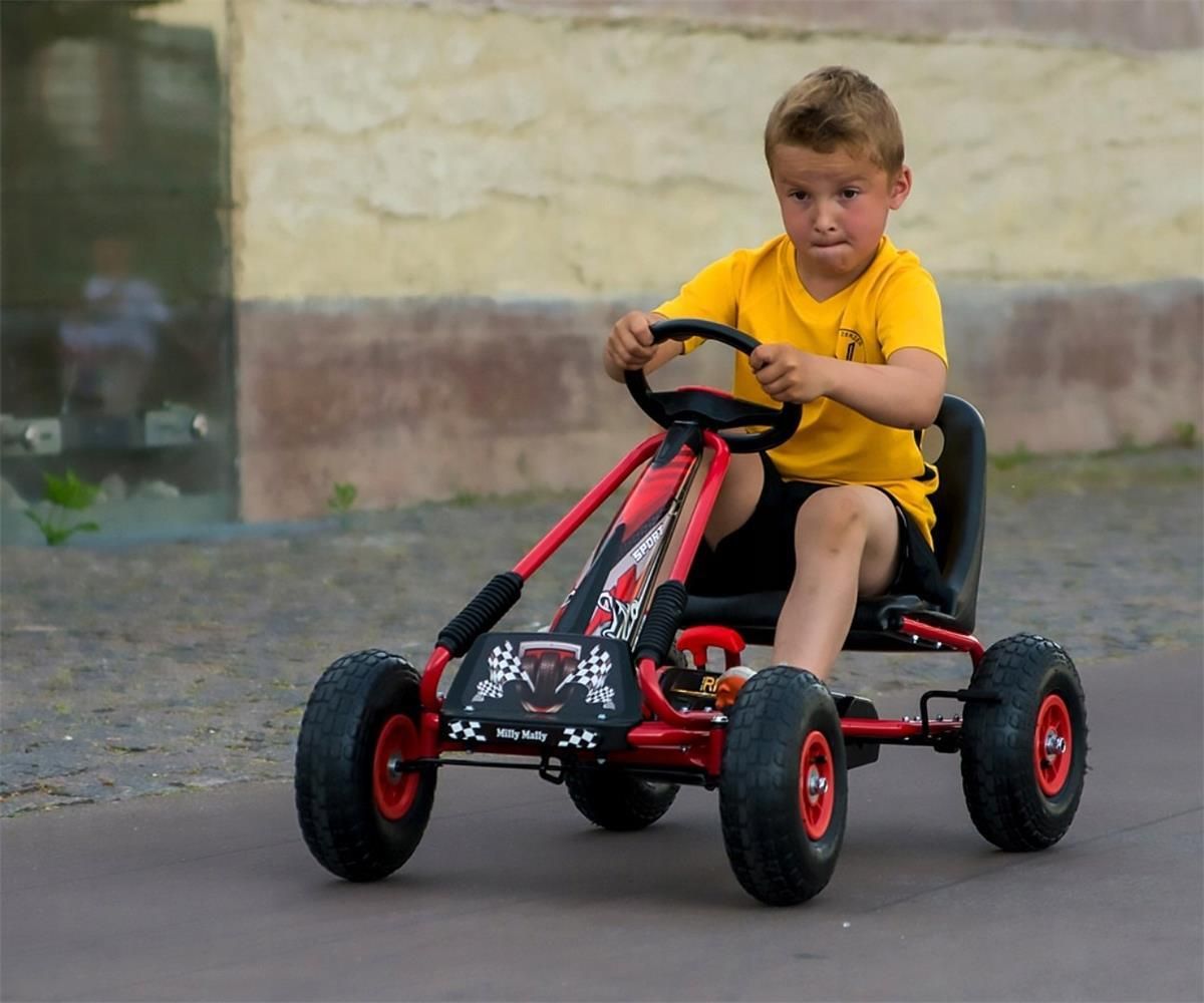 Milly Mally Gokart Na Pedały Thor Red - zdjęcie 8 Milly Mally Gokart Na Pedały Thor Red