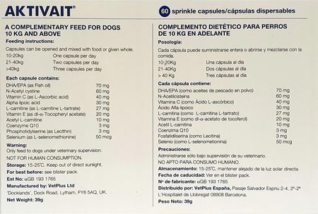 Aktivait średnie/ duże rasy starzenie się 60kaps. - zdjęcie 3