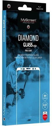 MyScreen Apple iPhone 7/8 szkło hartowane na cały ekran DIAMOND GLASS edge Full Glue czarna ramka