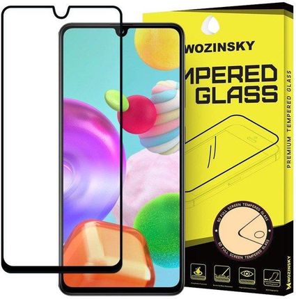 Wozinsky super wytrzymałe szkło hartowane Full Glue na cały ekran z ramką Case Friendly Samsung Galaxy A41 czarny