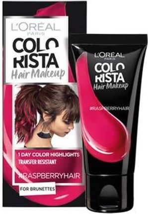 L'Oreal zmywalna farba do włosów dla brunetek Colorista Washout Raspberry