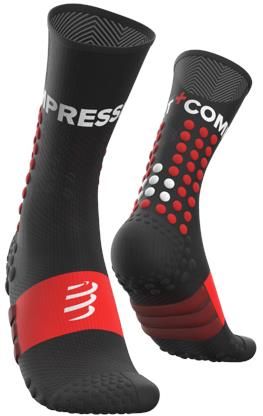 Compressport Skarpety Ultra Trail Socks Czarno Czerwone