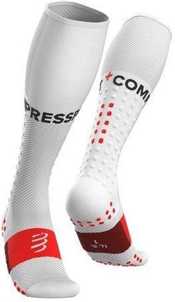 Compressport Skarpety Kompresyjne Full Socks Run Białe