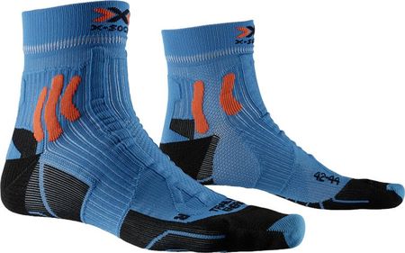 X Socks Skarpetki Trail Run Energy Niebiesko Pomarańczowe