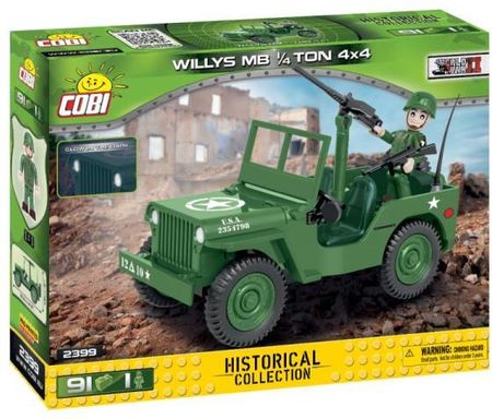 Cobi Historical Collection Wwii Jeep Willys Mb 2399 