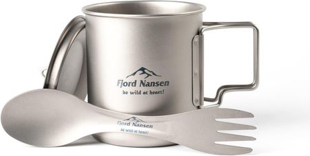 Fjord Nansen Zestaw Kubek + Łyżko-Widelec Jacon Titanium Set