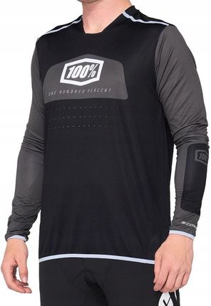 100% Koszulka Męska R-Core X Jersey Długi Rękawem W Black White New 