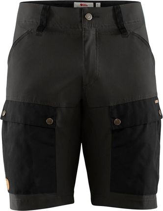 Fjallraven Keb Spodnie Krótkie Mężczyźni Black/Stone Grey 2020 Szorty Syntetyczne