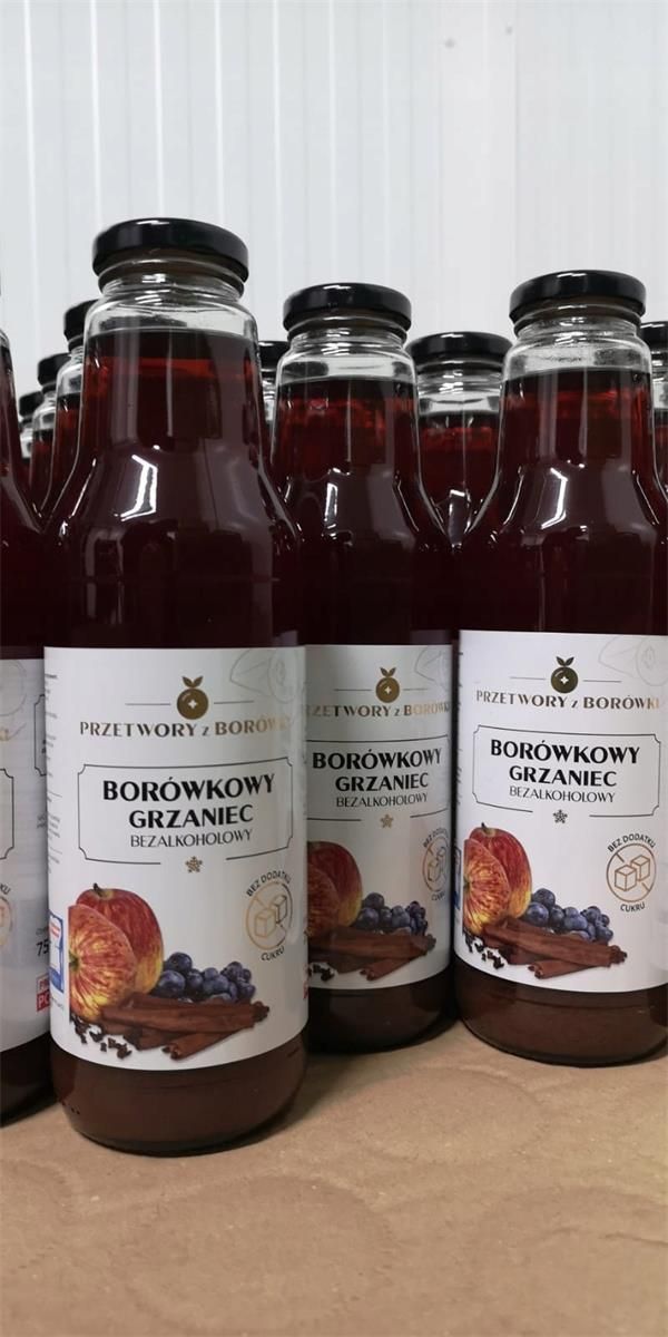 Borówkowy Grzaniec Bezalkoholowy B/c 750ML - zdjęcie 1 Borówkowy Grzaniec Bezalkoholowy B/c 750ML