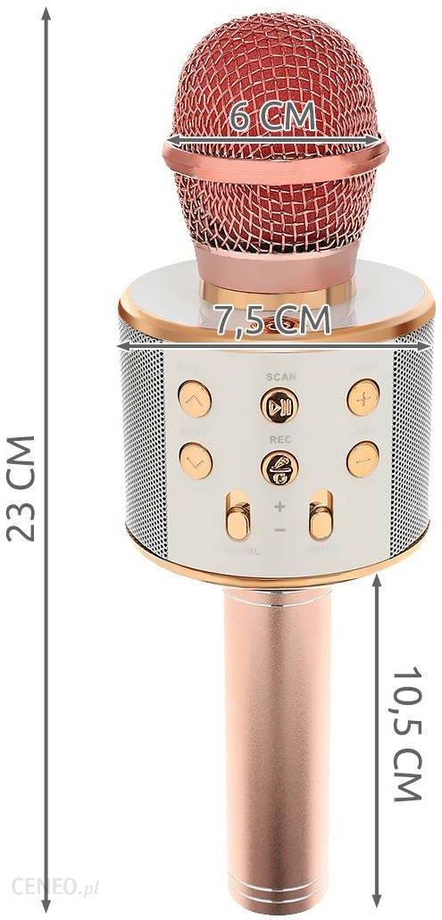 Iso Trade Mikrofon Bezprzewodowy Karaoke Głośnik Bluetooth
