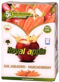 Sok Royal apple jabłkowo - marchewkowy 5L