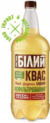 Kwas chlebowy Taras Biały 1,5l import z Ukrainy!