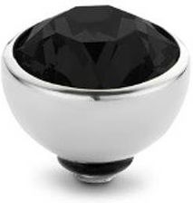 Element wymienny Meddy Melano Twisted M01SR Okrągły Srebrny Black  - Pozostała biżuteria