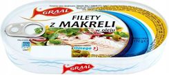Graal Filety z makreli w oleju 170 g - Ryby i owoce morza