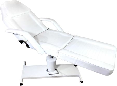 Fotel Kosmetyczny Hydrauliczny Obrotowy Spa Biały