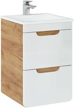 Zdjęcie Comad Aruba 823 Szafka Podumywalkowa 41X40X59 Cm Dąb Craft Złoty Biały Połysk Aruba823 40  - Jelenia Góra